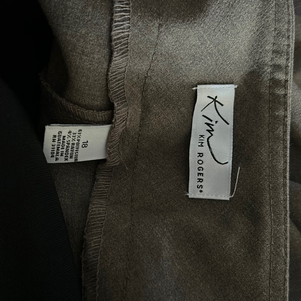 Kim Rogers work dress slacks- pull up